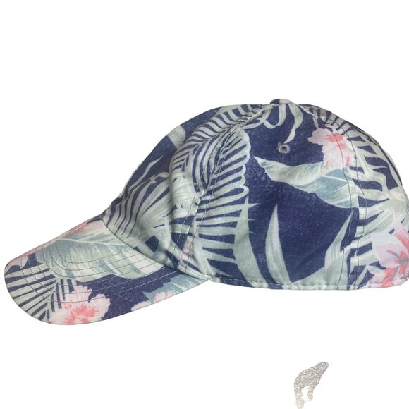 Chubbies Tropical Print Baseball Cap Adjustable Strap Back Blue Green Floral - Picture 3 of 8